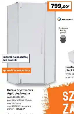 Bricoman Savana Kabina prysznicowa Agat oferta