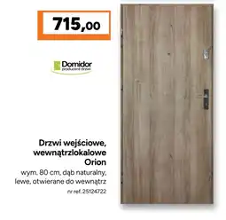Bricoman Domidor Drzwi wejściowe wewnątrzlakalowe Orion oferta