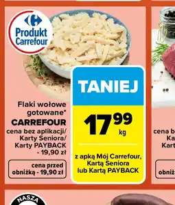 Carrefour Flaki wołowe gotowane Carrefour oferta