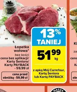 Carrefour Lopatka wołowa oferta