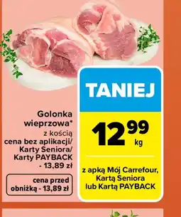 Carrefour Golonka wieprzowa z kością oferta