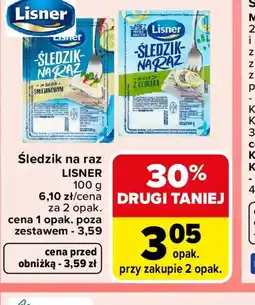 Carrefour Lisner Sledzik na raz oferta