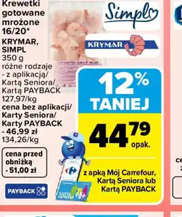 Carrefour Krymar Simpl Krewetki gotowane oferta