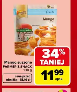 Carrefour Mango suszone Farmer's Snack oferta