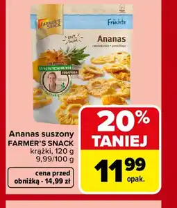 Carrefour Farmer's Snack Ananas suszony oferta