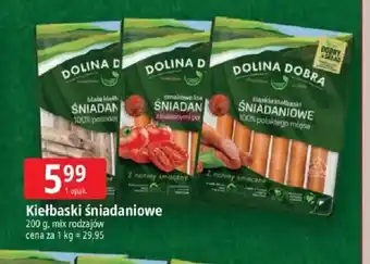 E.Leclerc Kiełbaski śniadaniowe Dolina Dobra oferta