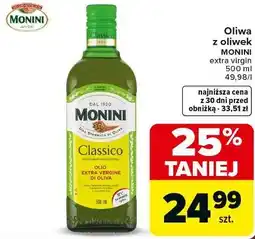 Carrefour Market Oliwa z oliwek MONINI extra virgin oferta