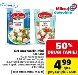 Carrefour Market Ser mozzarella mini GALBANI 150 g, różne rodzaje oferta