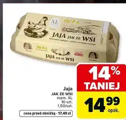 Carrefour Market Jaja JAK ZE WSI rozm. XL 10 szt oferta