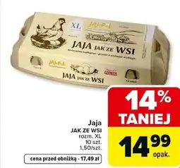 Carrefour Jaja JAK ZE WSI rozm. XL 10 szt oferta