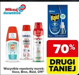 Carrefour Wszystkie repelenty marek: Vaco, Bros, Raid, Off! oferta