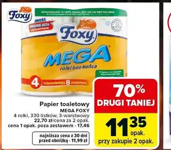 Carrefour Papier toaletowy MEGA FOXY oferta