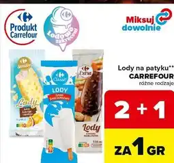 Carrefour Lody na patyku** CARREFOUR różne rodzaje oferta