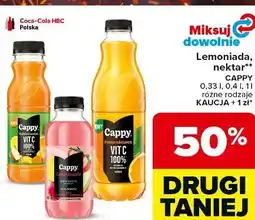 Carrefour Lemoniada, nektar** CAPPY 0,33 l, 0,4 l, 1 l różne rodzaje oferta