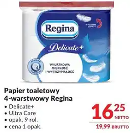 Makro Papier toaletowy 4-warstwowy Regina Delicate+ Ultra Care oferta