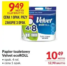 Makro Papier toaletowy Velvet ecoROLL 4=8 oferta