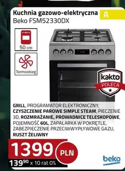 Kakto Kuchenka gazowo-elektryczna Beko oferta