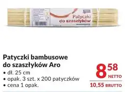 Makro Patyczki bambusowe do szaszłyków Aro oferta