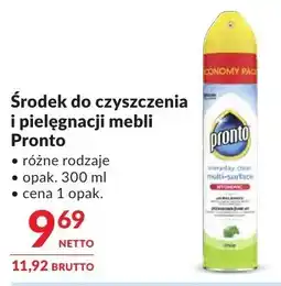 Makro Środek do czyszczenia i pielęgnacji mebli Pronto różne rodzaje oferta