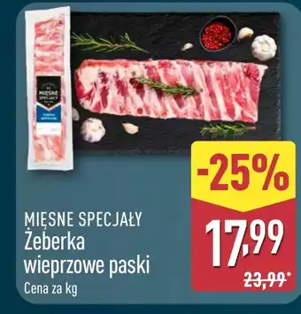 ALDI Żeberka wieprzowe Mięsne Specjały oferta