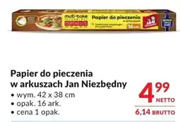 Makro Papier do pieczenia w arkuszach Jan Niezbędny oferta