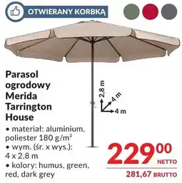 Makro Parasol ogrodowy Merida Tarrington House oferta