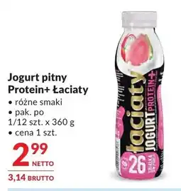 Makro Jogurt pitny Protein+ Łaciaty oferta