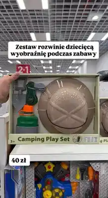 Pepco Zestaw zabawkowy kempingowy Camping Play Set oferta
