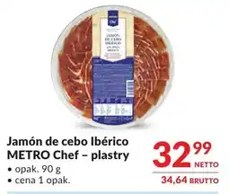 Makro Jamón de cebo Ibérico METRO Chef – plastry oferta
