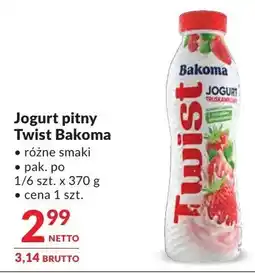 Makro Jogurt pitny Twist Bakoma oferta