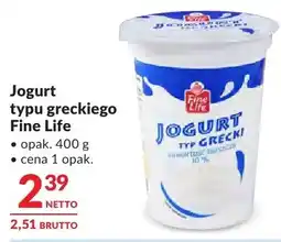 Makro Jogurt typu greckiego Fine Life oferta