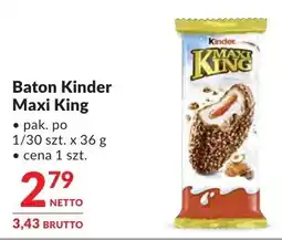 Makro Baton Kinder Maxi King oferta