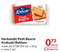 Makro Herbatniki Petit Beurre Krakuski Bahlsen oferta