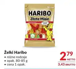 Makro Żelki Haribo różne rodzaje oferta