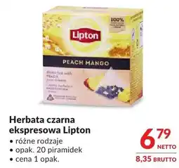 Makro Herbata czarna ekspresowa Lipton różne rodzaje oferta