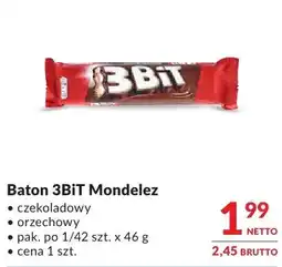 Makro Baton 3BiT Mondelez czekoladowy/orzechowy oferta
