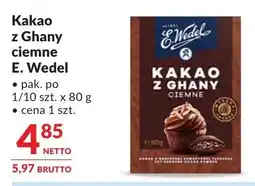 Makro Kakao z Ghany ciemne E. Wedel oferta