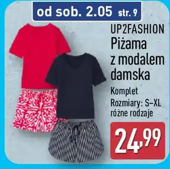UP2FASHION Piżama z modalem damska