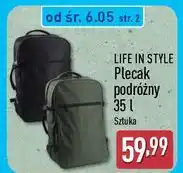 ALDI Plecak podróżny 35 l LIFE IN STYLE oferta