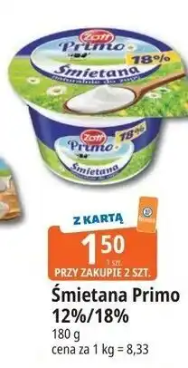 E.Leclerc Śmietana Primo 12%/18% oferta