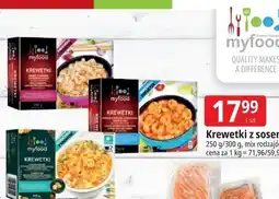 E.Leclerc Krewetki z sosem myfood oferta