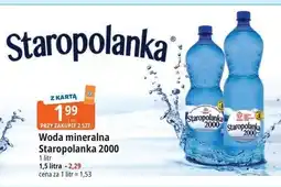E.Leclerc Woda mineralna Staropolanka 2000 1 litr oferta