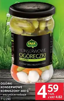 Selgros Ogórki konserwowe korniszony oferta