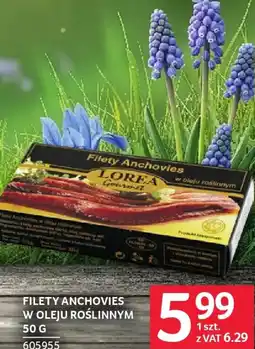 Selgros Filety anchovies w oleju roślinnym oferta