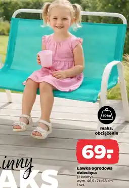 Netto Ławka ogrodowa S! oferta