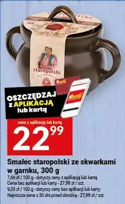 Twój Market Smalec staropolski ze skwarkami w garnku oferta