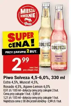 Twój Market Piwo Solveza 4,5-6,0% Extra Muscat Agave-Lemon Rosado oferta
