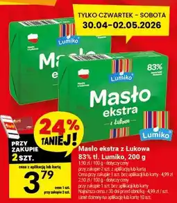 Twój Market Masło ekstra z Łukowa 83% tł. Lumiko oferta