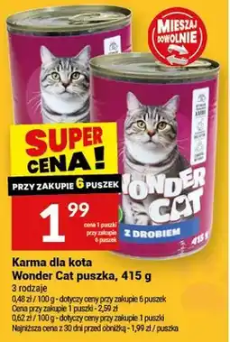 Twój Market Karma dla kota Wonder Cat puszka z drobiem oferta