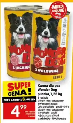 Twój Market Karma dla psa Wonder Dog puszka z wołowiną oferta